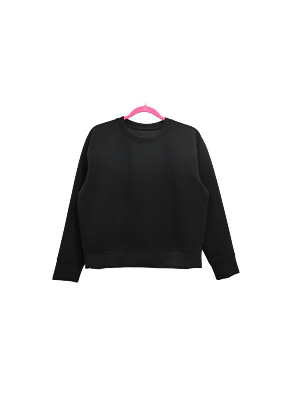 NWT A New Day Sandwash Crew Neck Sweatshirt Sz XS Black Oversized Super Soft